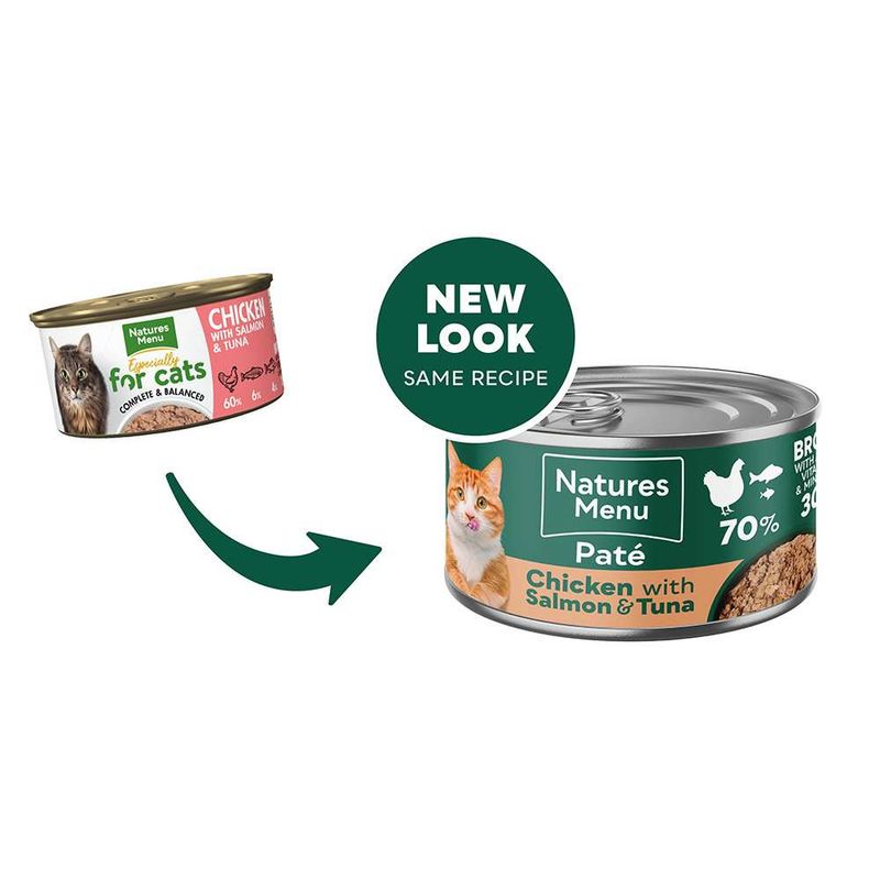 Natures Menu Pâté Cans Adult - Chicken with Salmon & Tuna