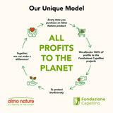 All profits from Almo Nature products go to the planet, supporting Fondazione Capellino projects and biodiversity protection. Together, we can make a difference.
