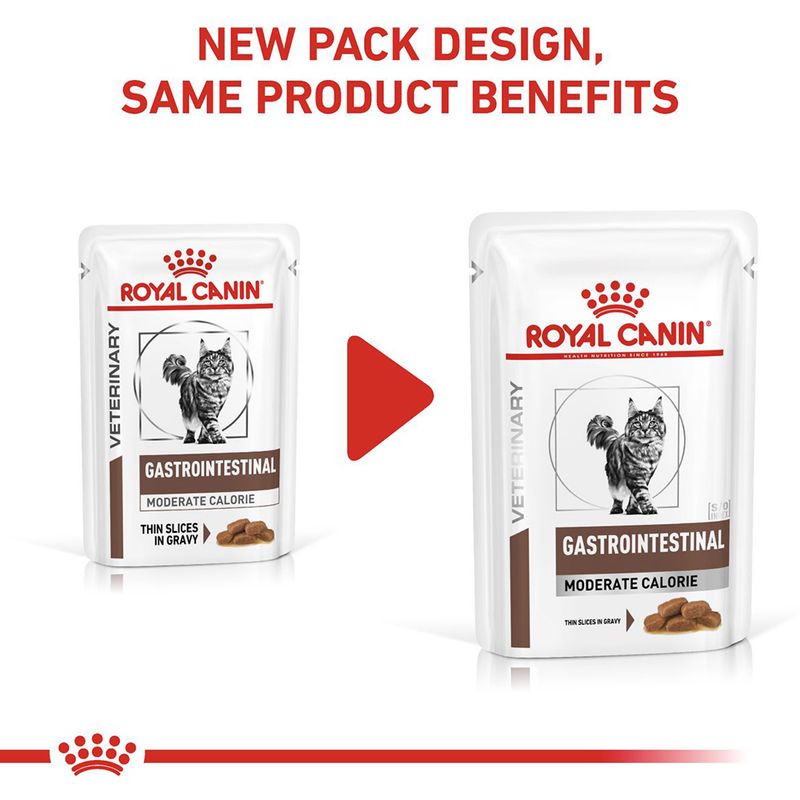 Royal Canin Veterinary Cat - Gastrointestinal Moderate Calorie in Gravy || undefined || view 3