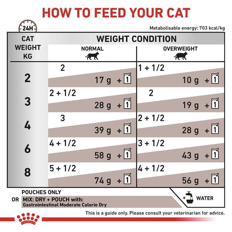 Royal Canin Veterinary Cat - Gastrointestinal Moderate Calorie in Gravy || undefined || view 7