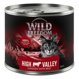 Wild Freedom High Valley, chicken with beef, 200g can, 100% grain-free recipe.