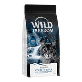 Wild Freedom Sterilised Cold River, 100% grain-free recipe with lots of fresh chicken meat and salmon, 2kg pack.