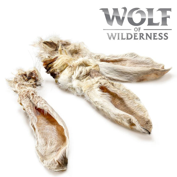 Wolf of Wilderness Dried Rabbit Ears with Fur || Wolf of Wilderness || view 1