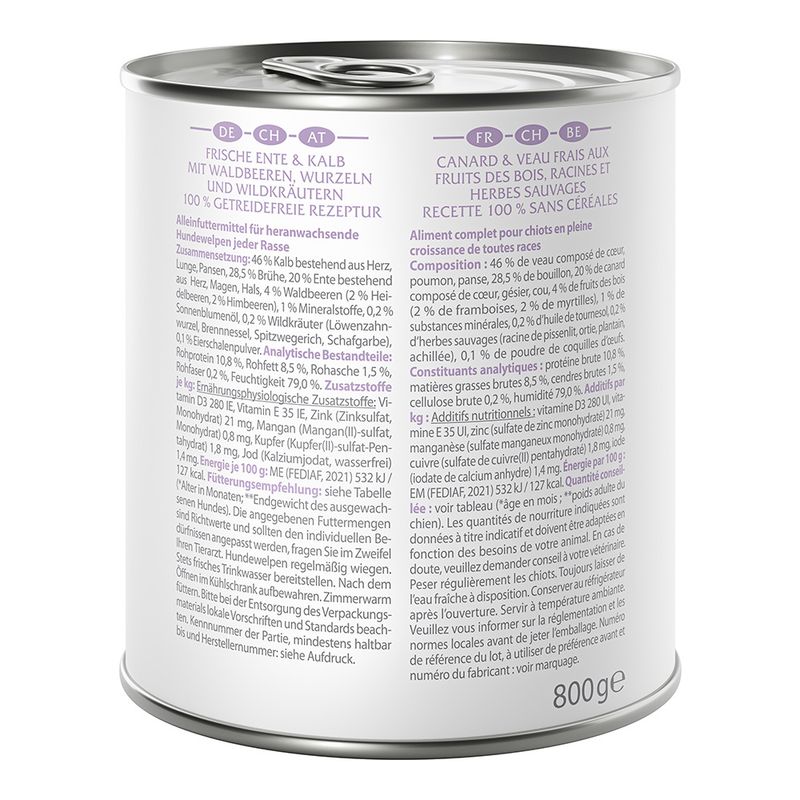 Wolf of Wilderness Junior Duo-Protein Recipe 6 x 800g || Wolf of Wilderness || view 3