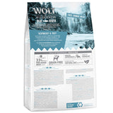 Wolf of Wilderness Blue River dry food with 33% fresh free-range chicken, grain-free, species-appropriate, made in Germany, based on the natural diet of wolves.