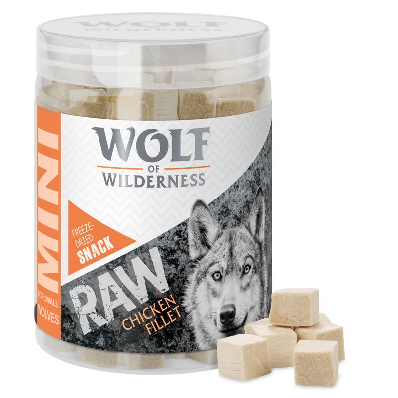 Wolf of Wilderness Mini RAW Freeze-Dried Snack, chicken fillet. For small dogs.