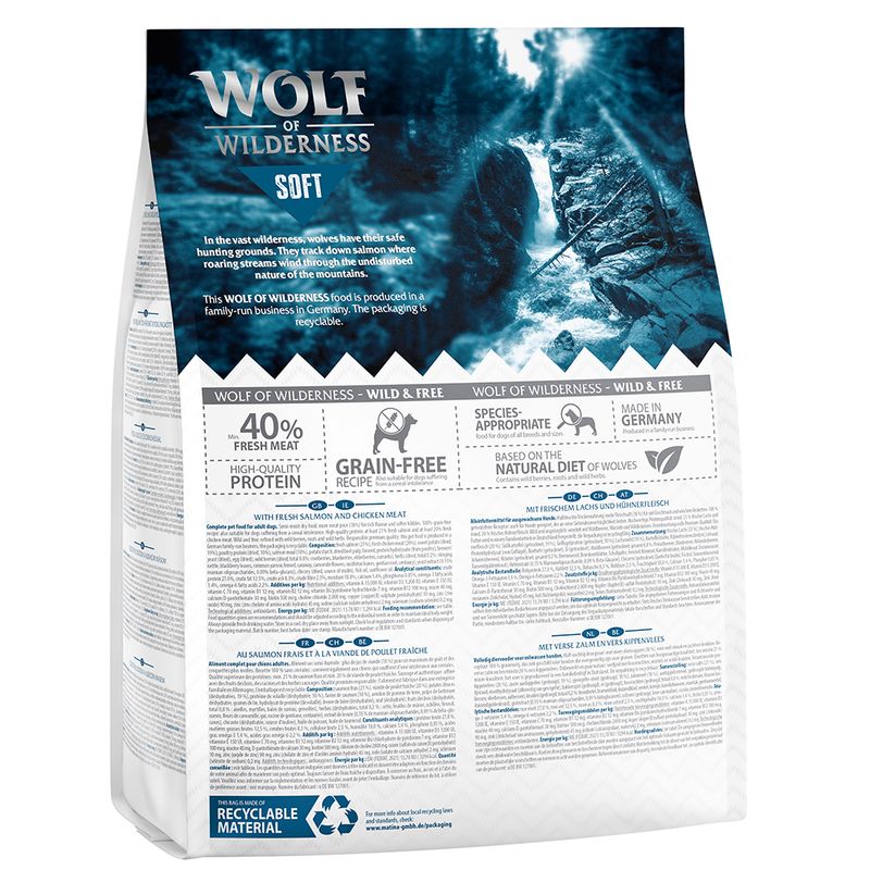 Wolf of Wilderness Soft "Blue River" - Salmon || Wolf of Wilderness || view 8