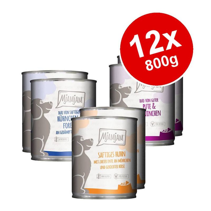MjAMjAM Adult Dog Saver Pack 12 x 800g || MjAMjAM || view 1