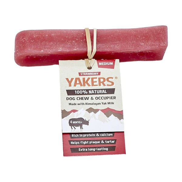 Yakers Dog Chew - Medium with Strawberry || Yakers || view 1