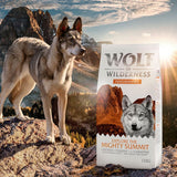 Wolf of Wilderness Performance dog food, Explore the Mighty Summit, with protein, taurine, L-carnitine, fresh chicken meat, 100% grain-free recipe, 12kg.